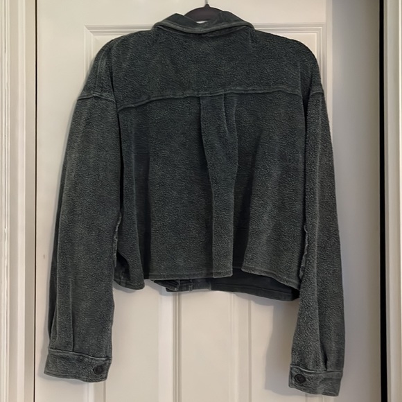 NWOT Forever 21 Soft Corduroy Green Jacket - Picture 5 of 5